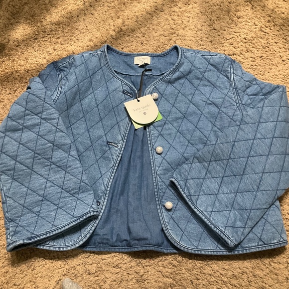 Kate Spade New York X Target  Quilted Denim Jacket - Picture 2 of 13